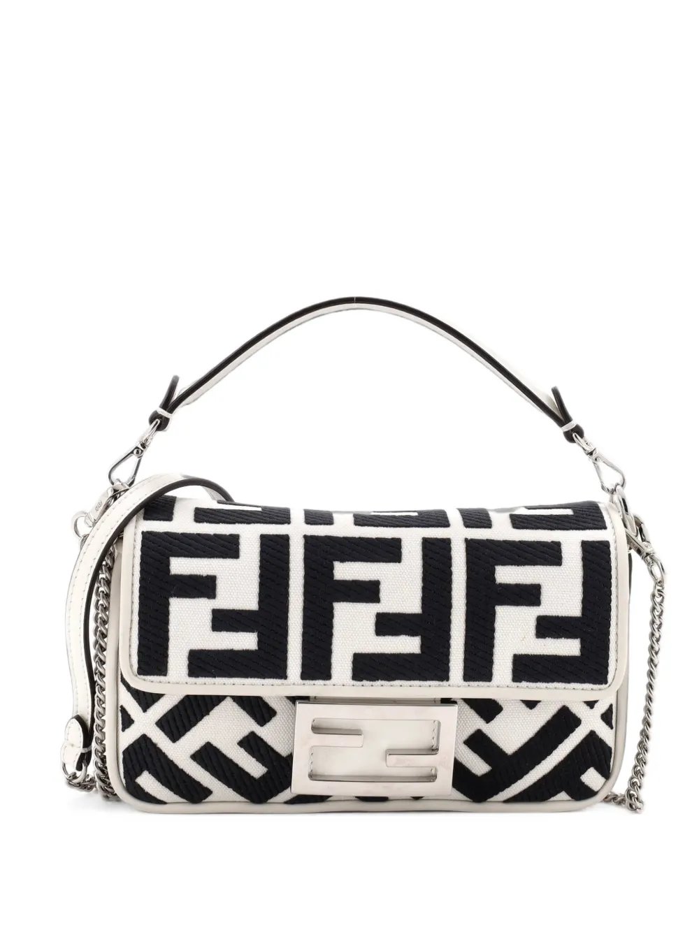 Baguette NM Bag Zucca Jacquard Denim Mini shoulder bag