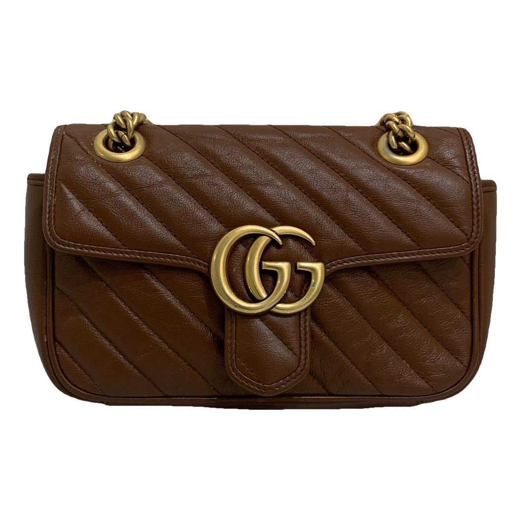 GG Marmont Flap leather handbag