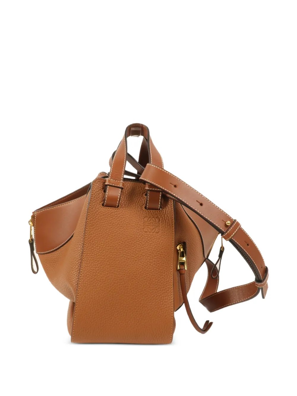 Hammock leather tote bag