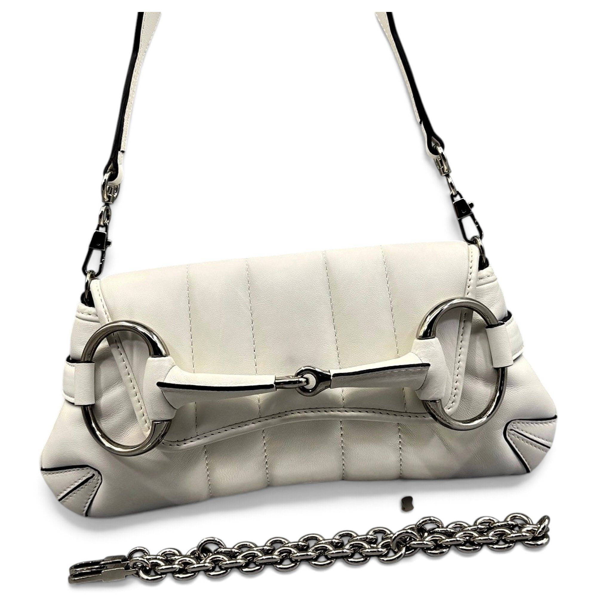 Horsebit Chain leather handbag