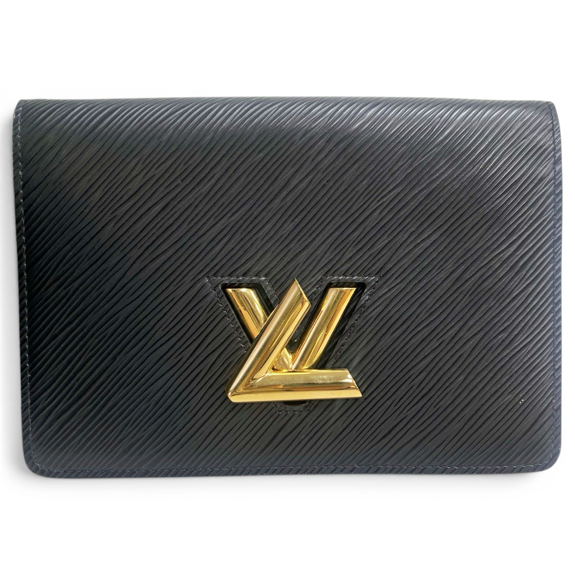 Leather clutch bag