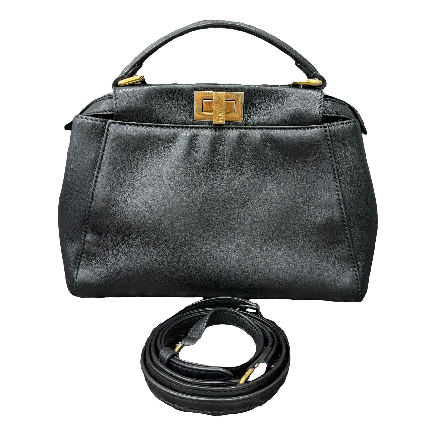 Peekaboo leather handbag