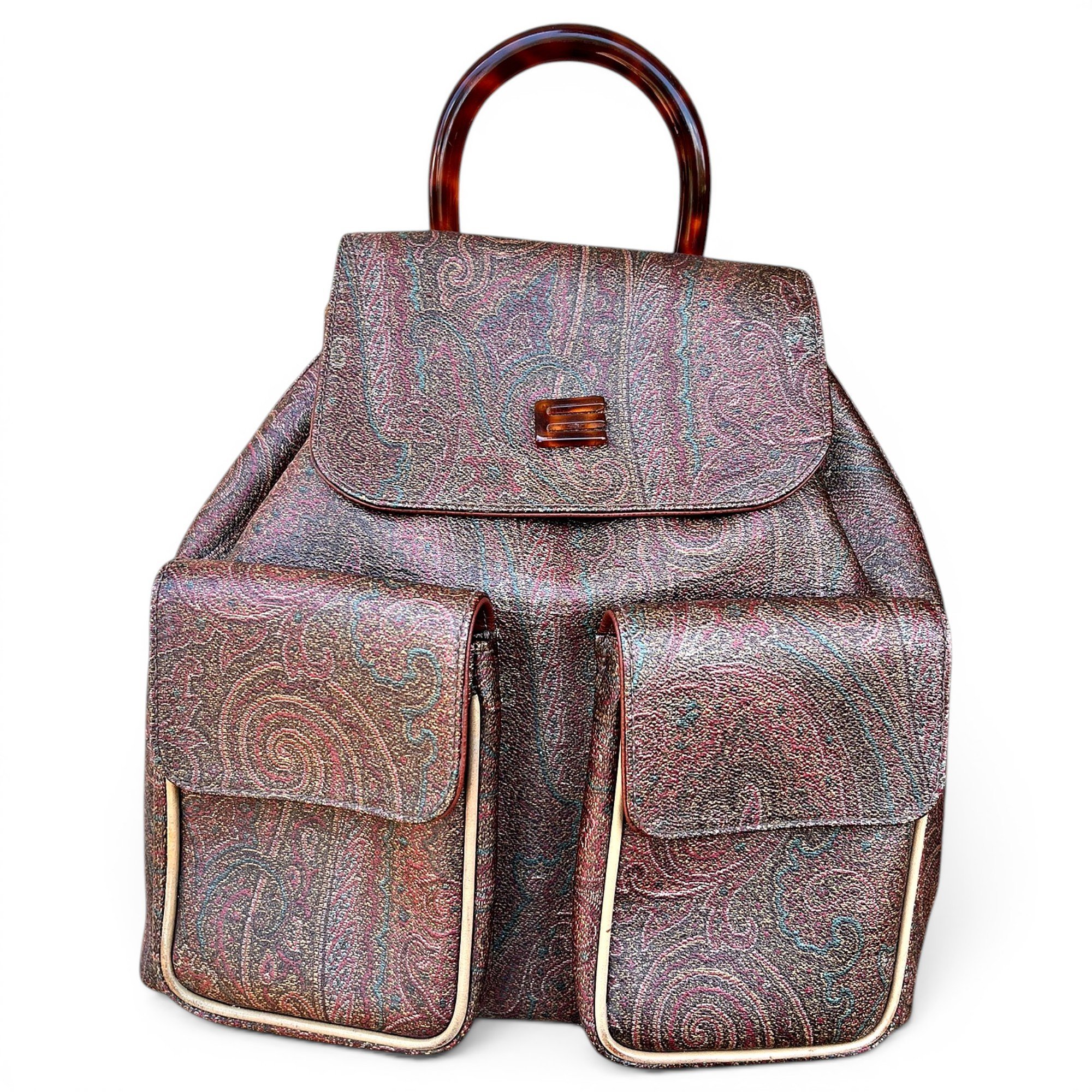 Leather backpack