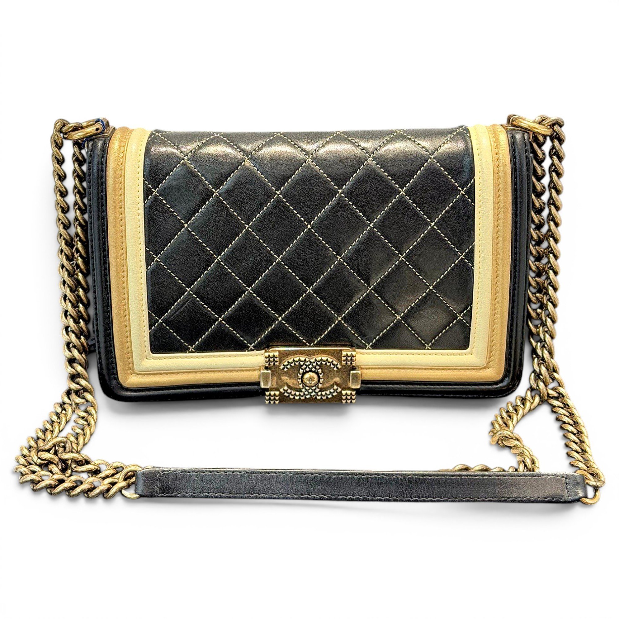 Boy leather crossbody bag