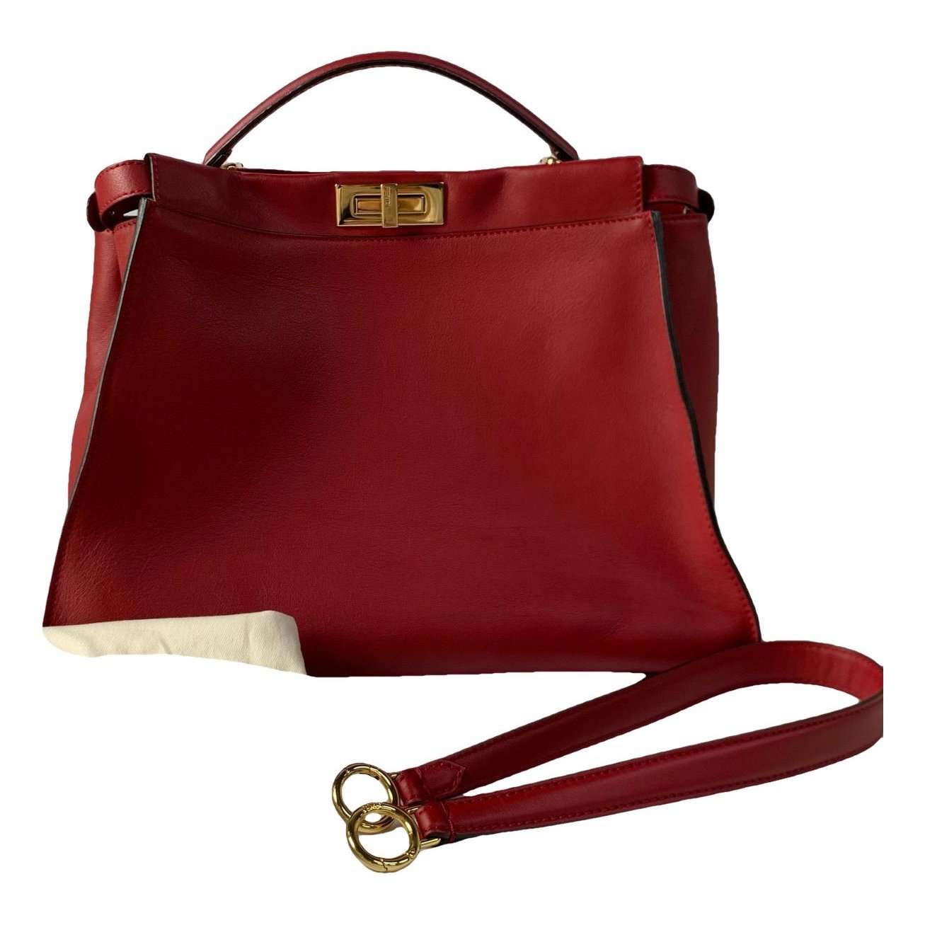 Peekaboo leather handbag