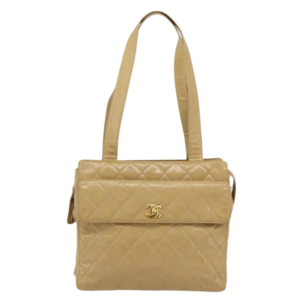 Patent leather handbag