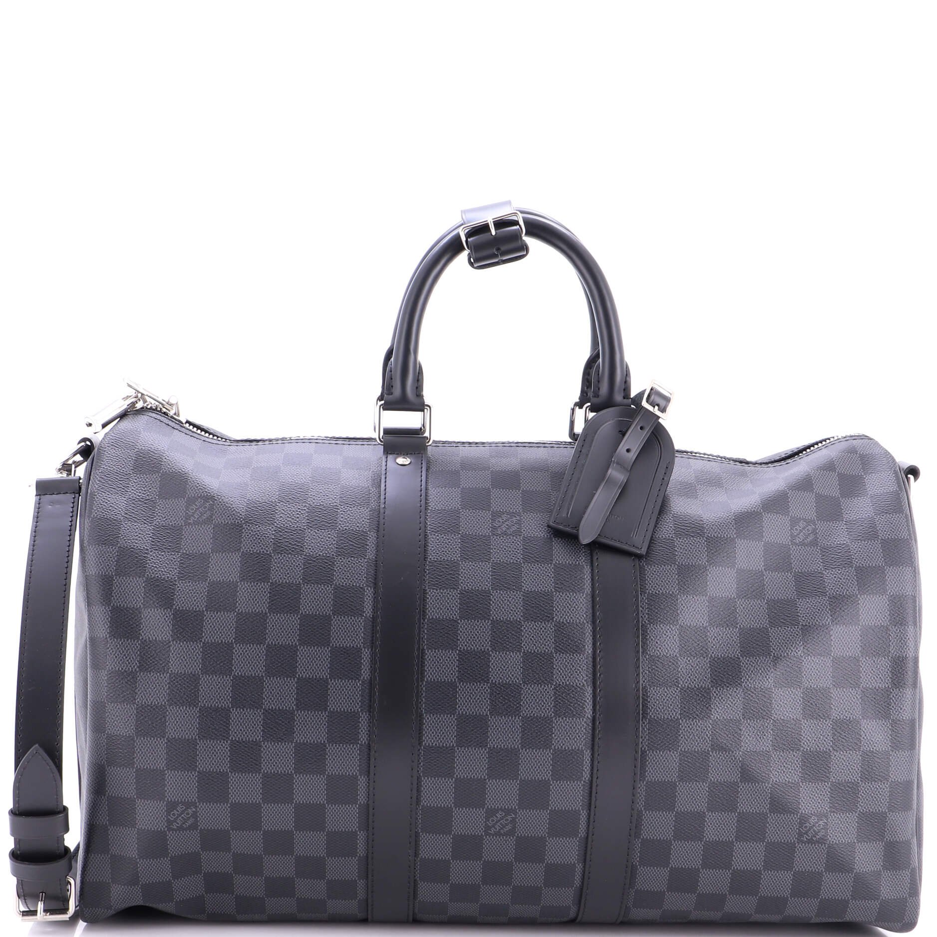 Louis Vuitton Keepall Bandouliere Bag Damier Graphite 45