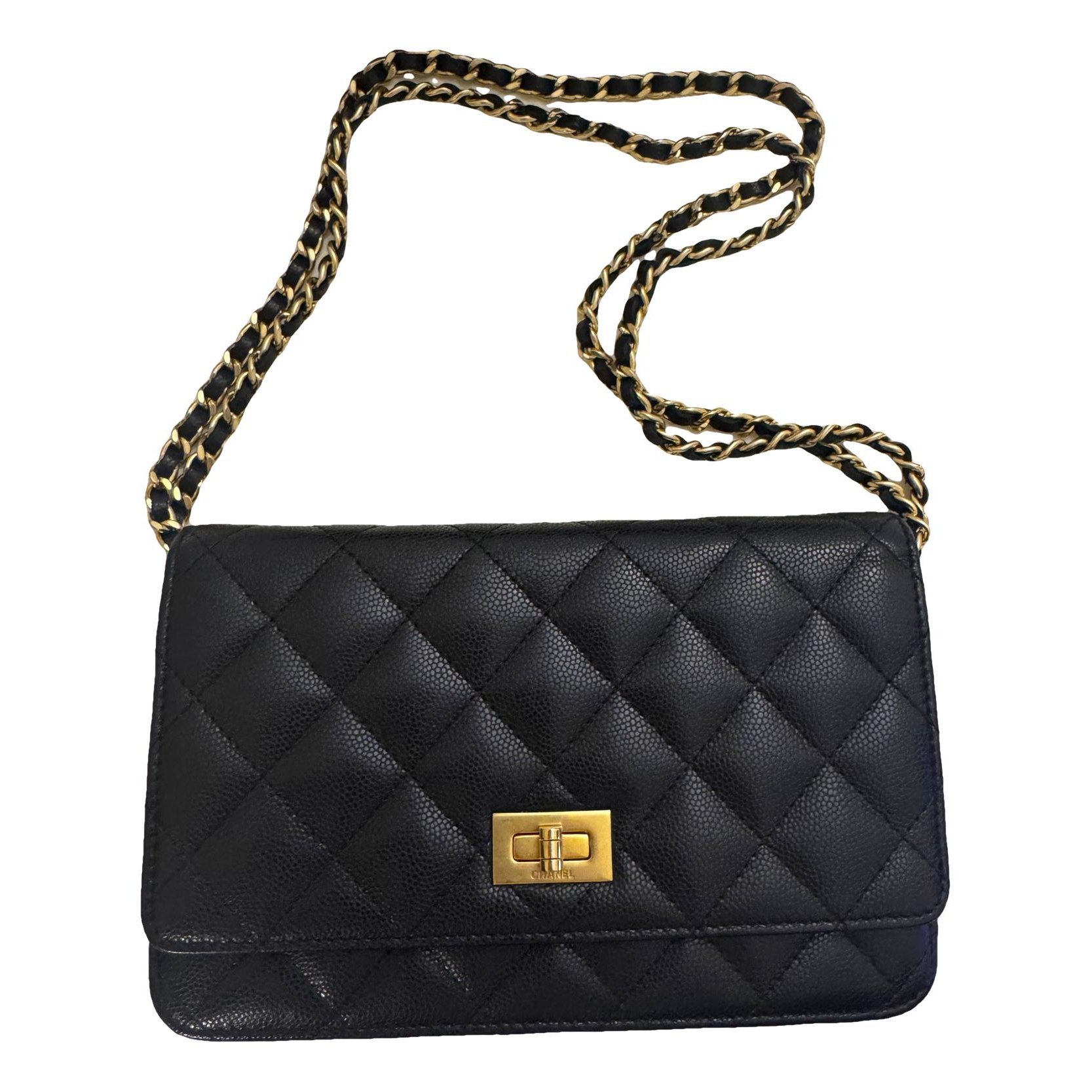 Wallet On Chain 2.55 leather crossbody bag