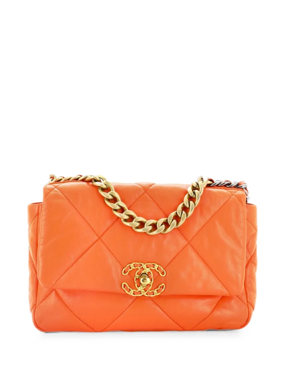 19 Flap Bag Quilted Leather Medium crossbody bag