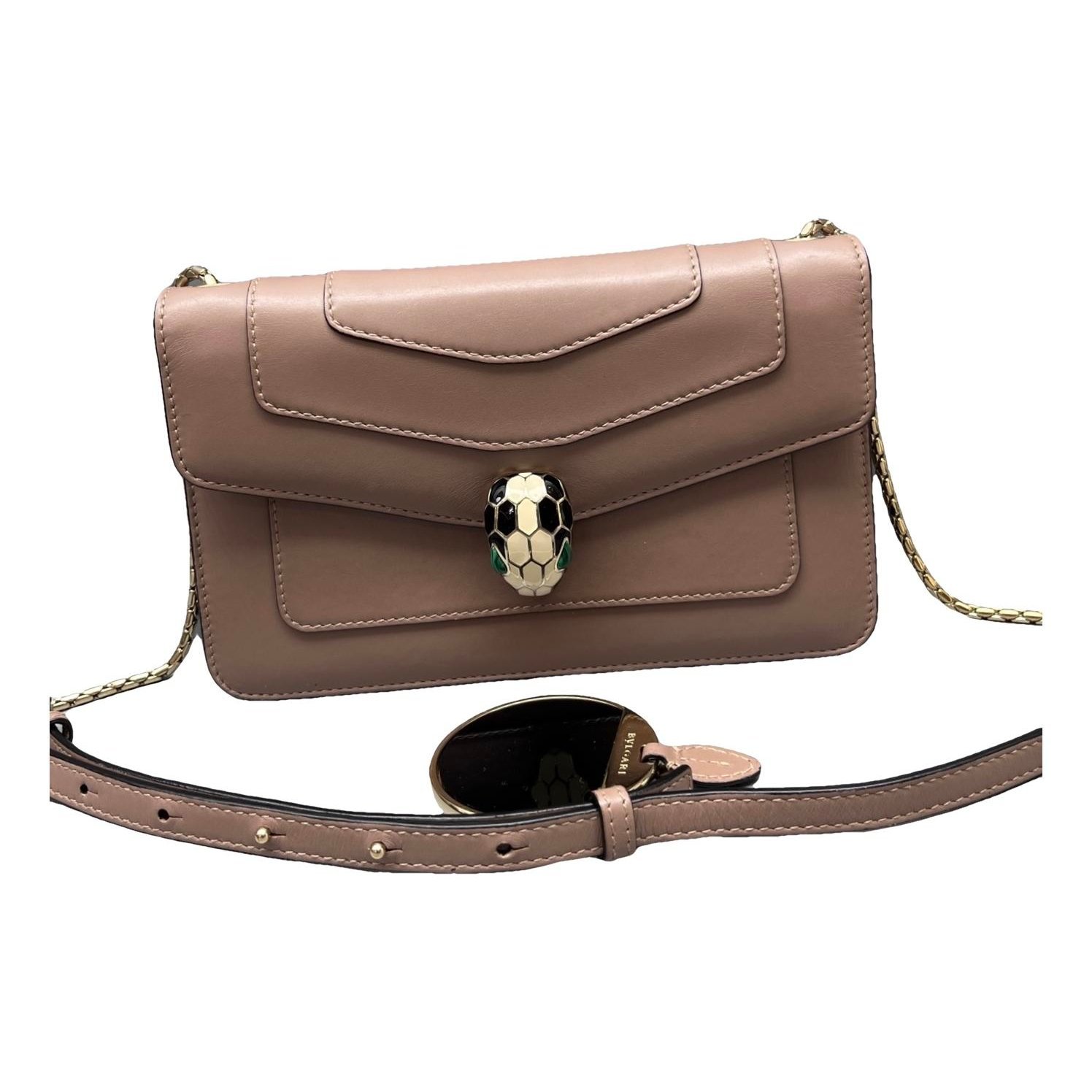 Serpenti leather handbag