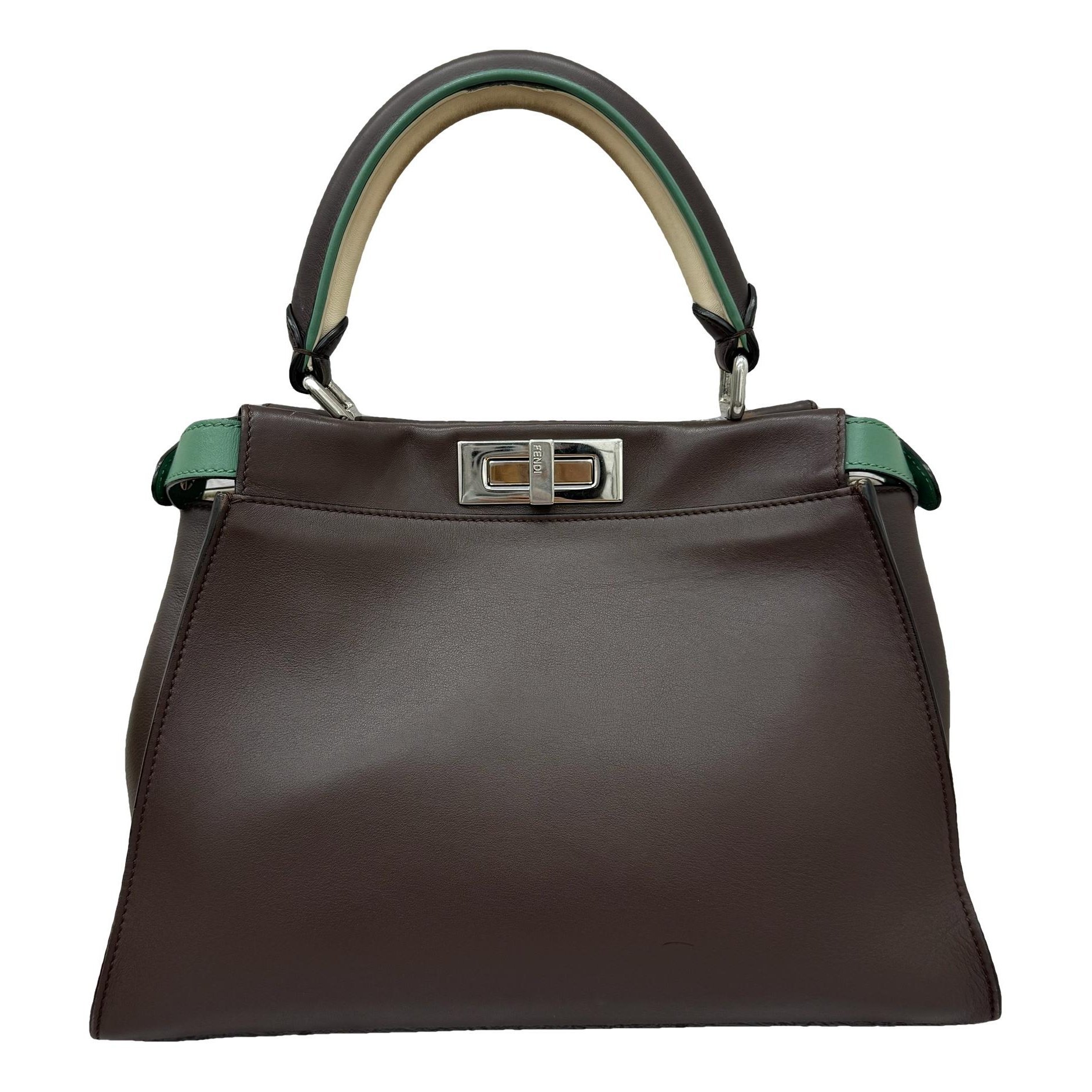 Peekaboo leather handbag