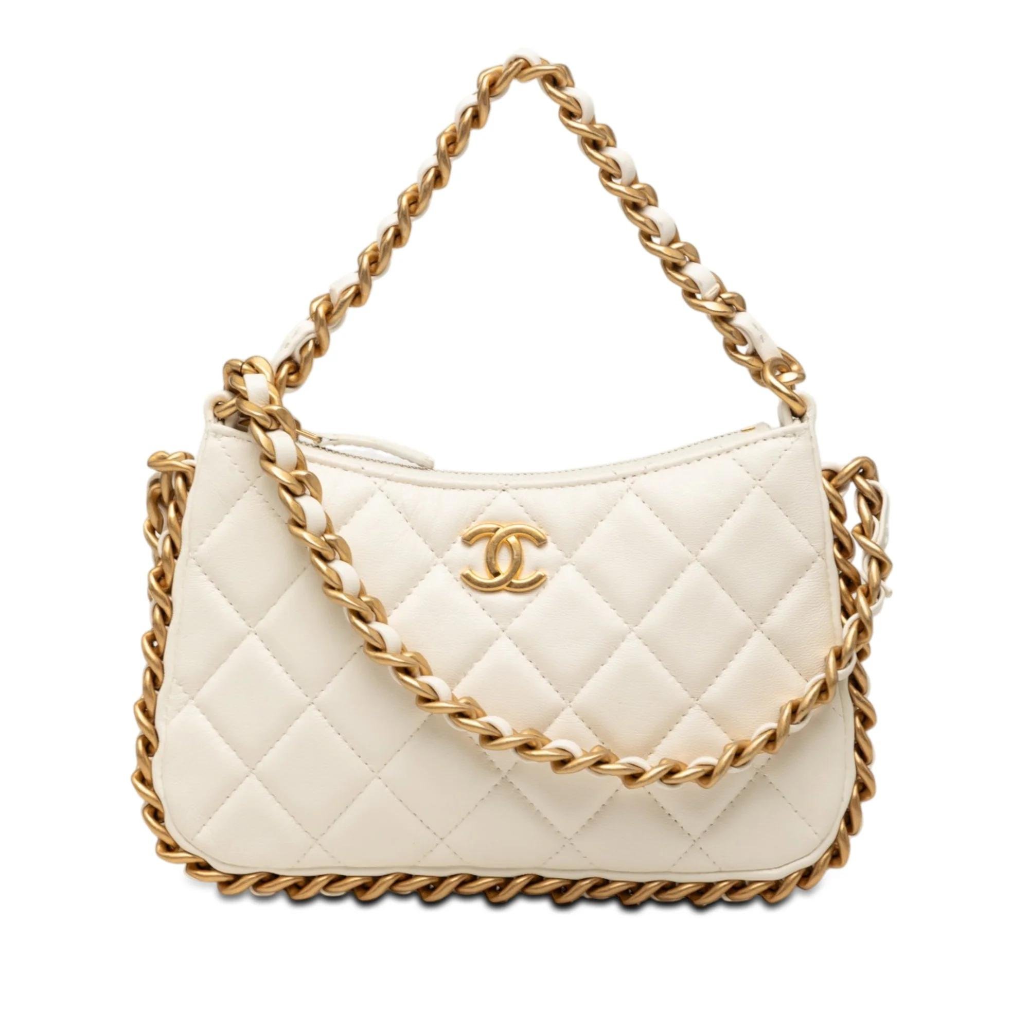 Chain Around leather satchel