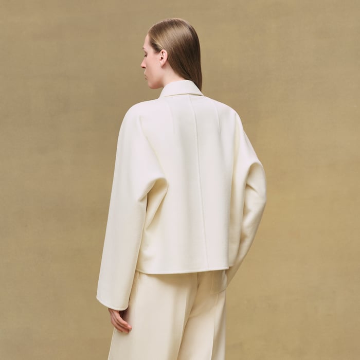 Blanc Naturel Cashmere Embroidered Jacket
