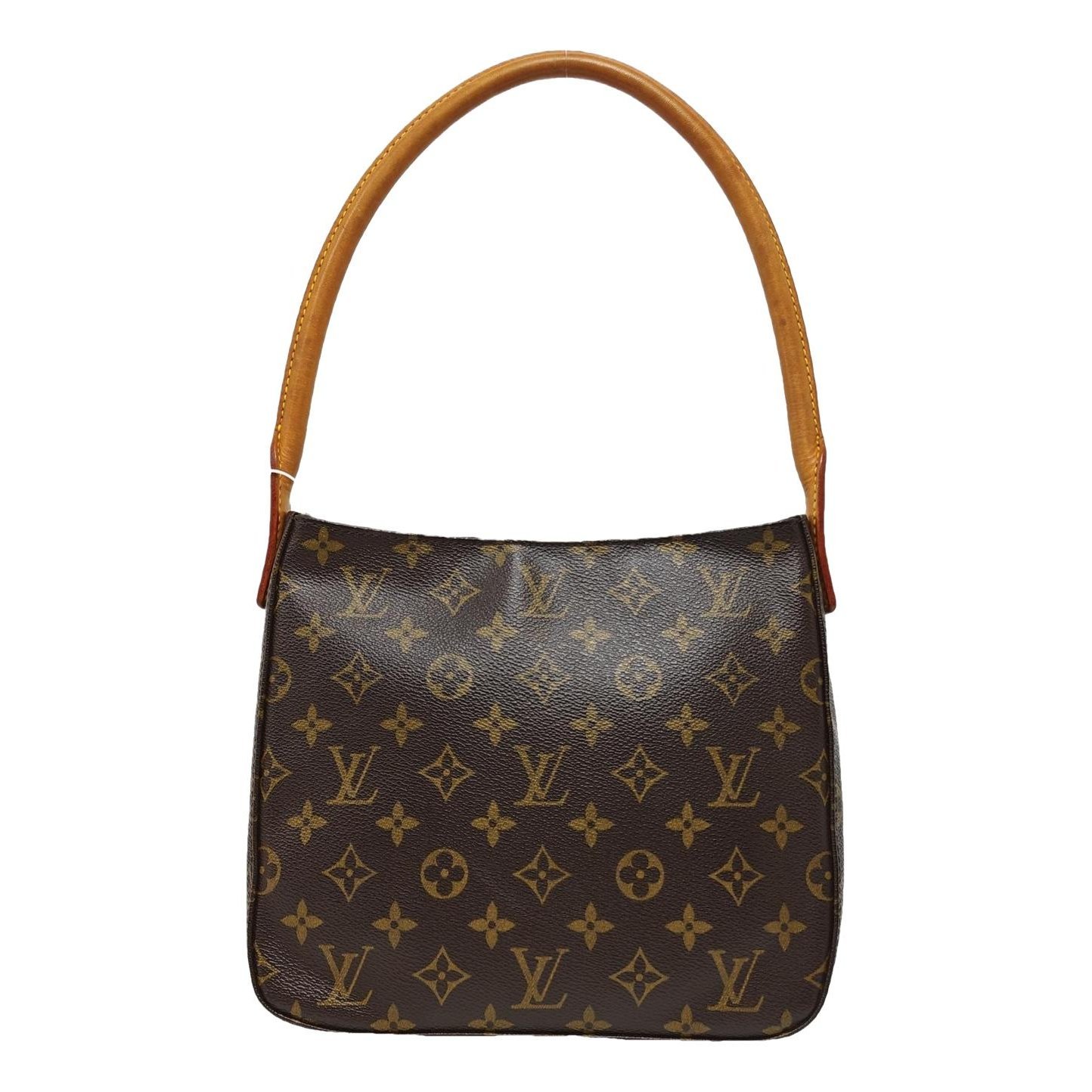 Looping leather handbag