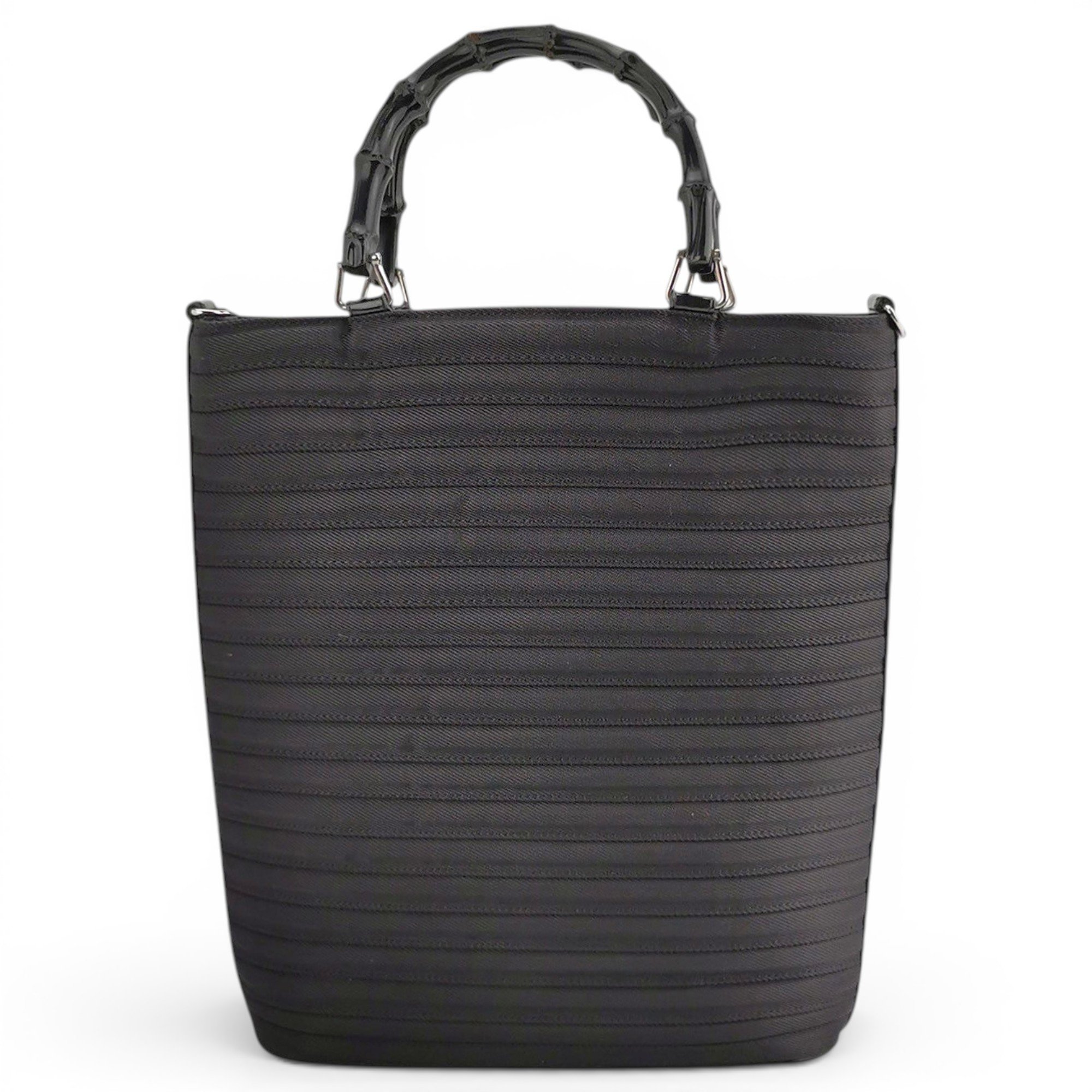 Bamboo leather handbag
