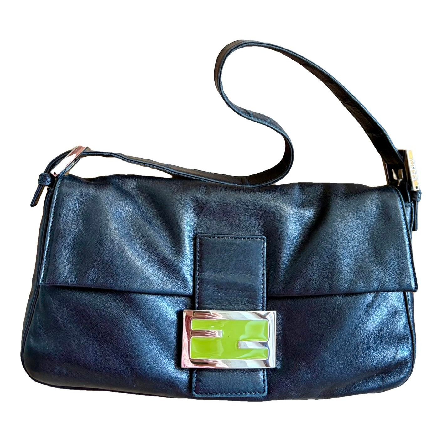 Baguette leather handbag