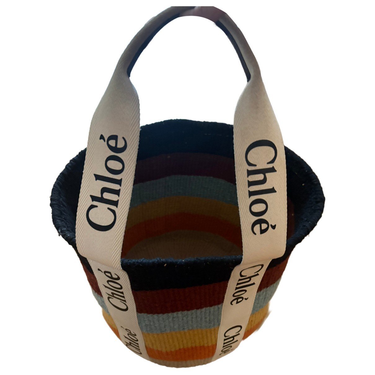 Woody Basket wool tote