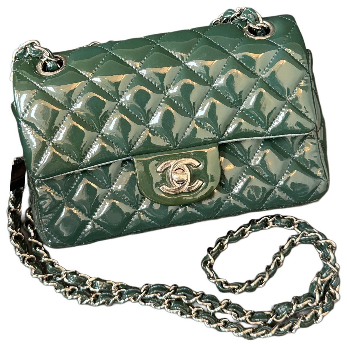 Timeless/Classique patent leather handbag