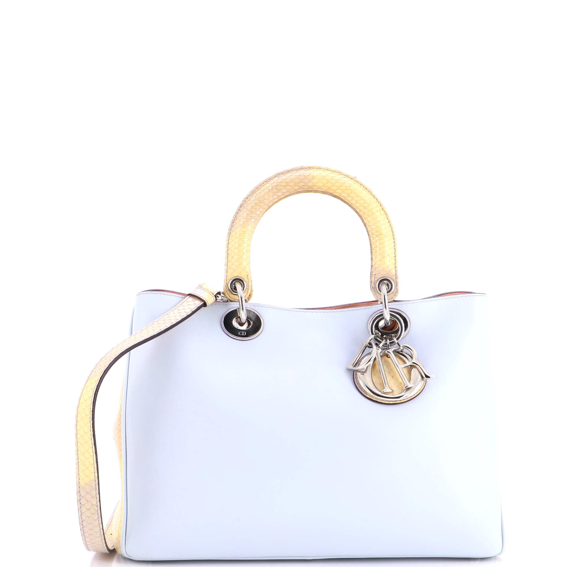 Diorissimo Tote Smooth Calfskin and Python Medium