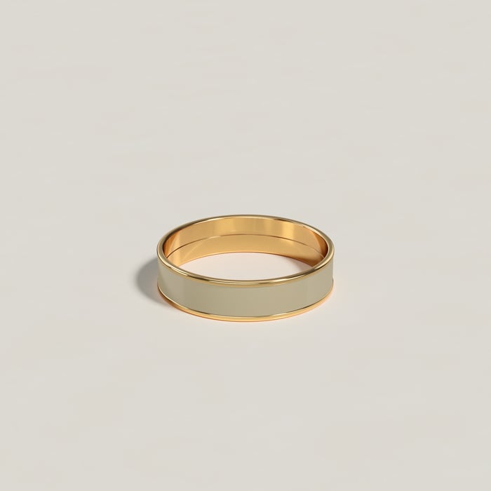 Marron Glacé Uni Ring, Small Model