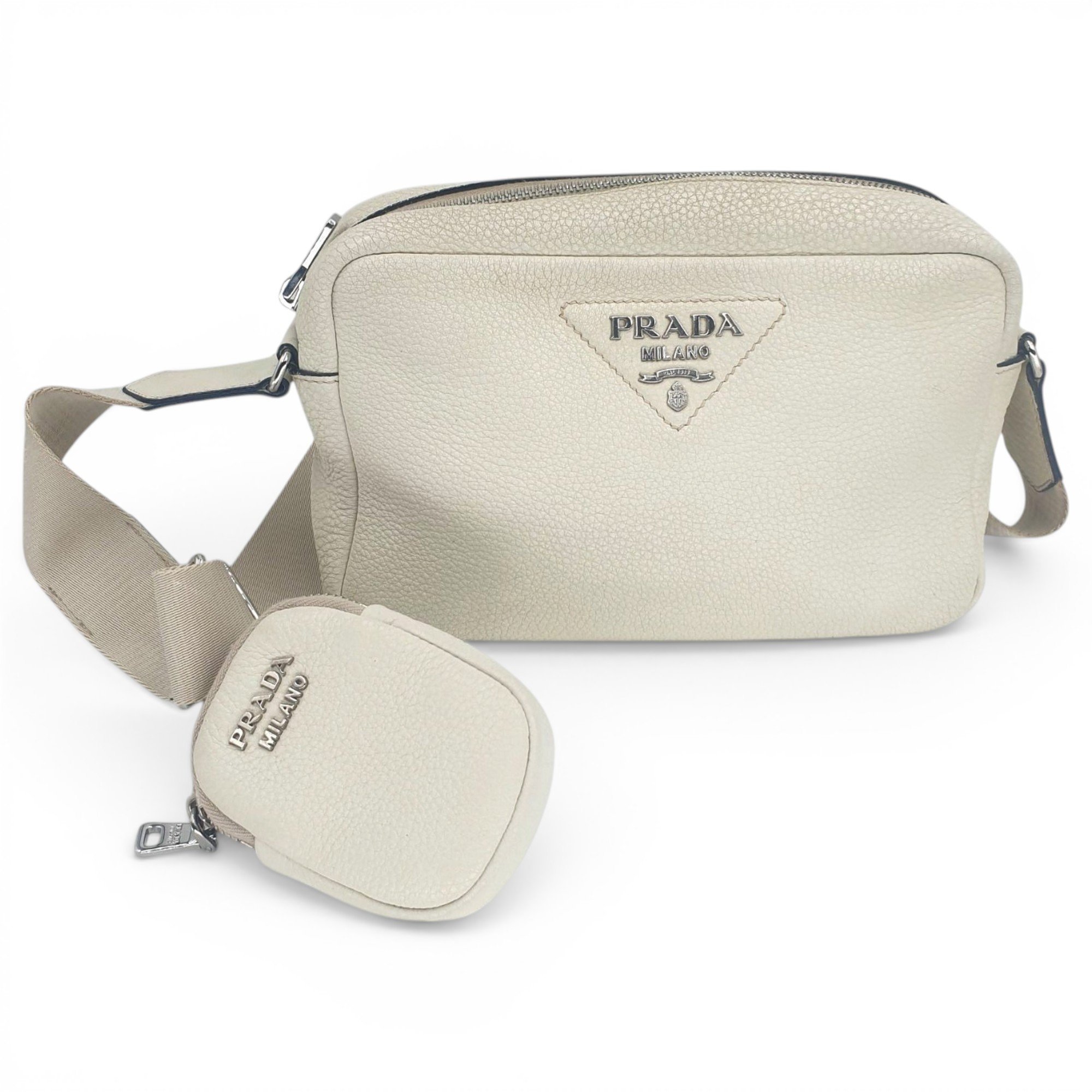 Prada Pocket leather crossbody bag