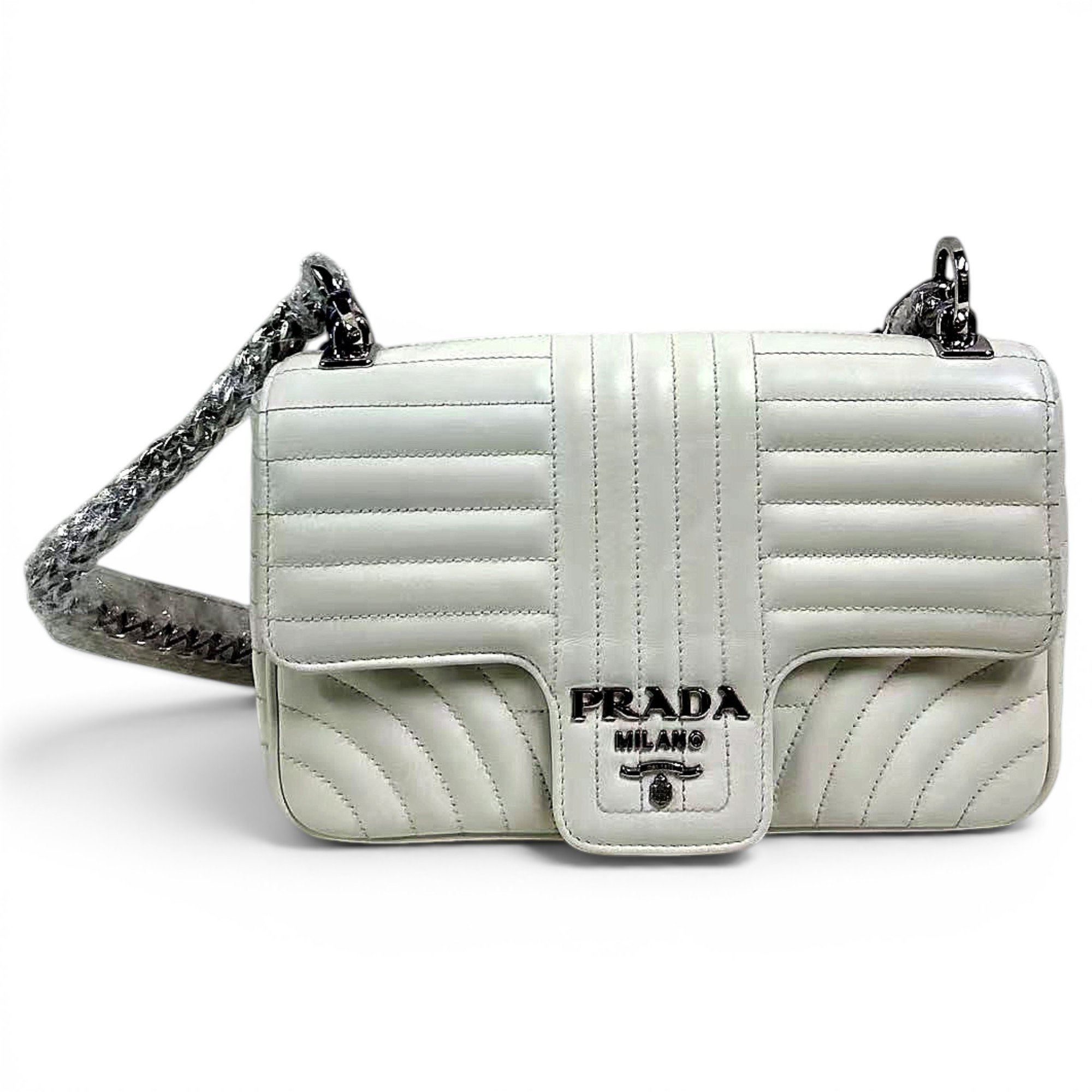 Diagramme leather crossbody bag