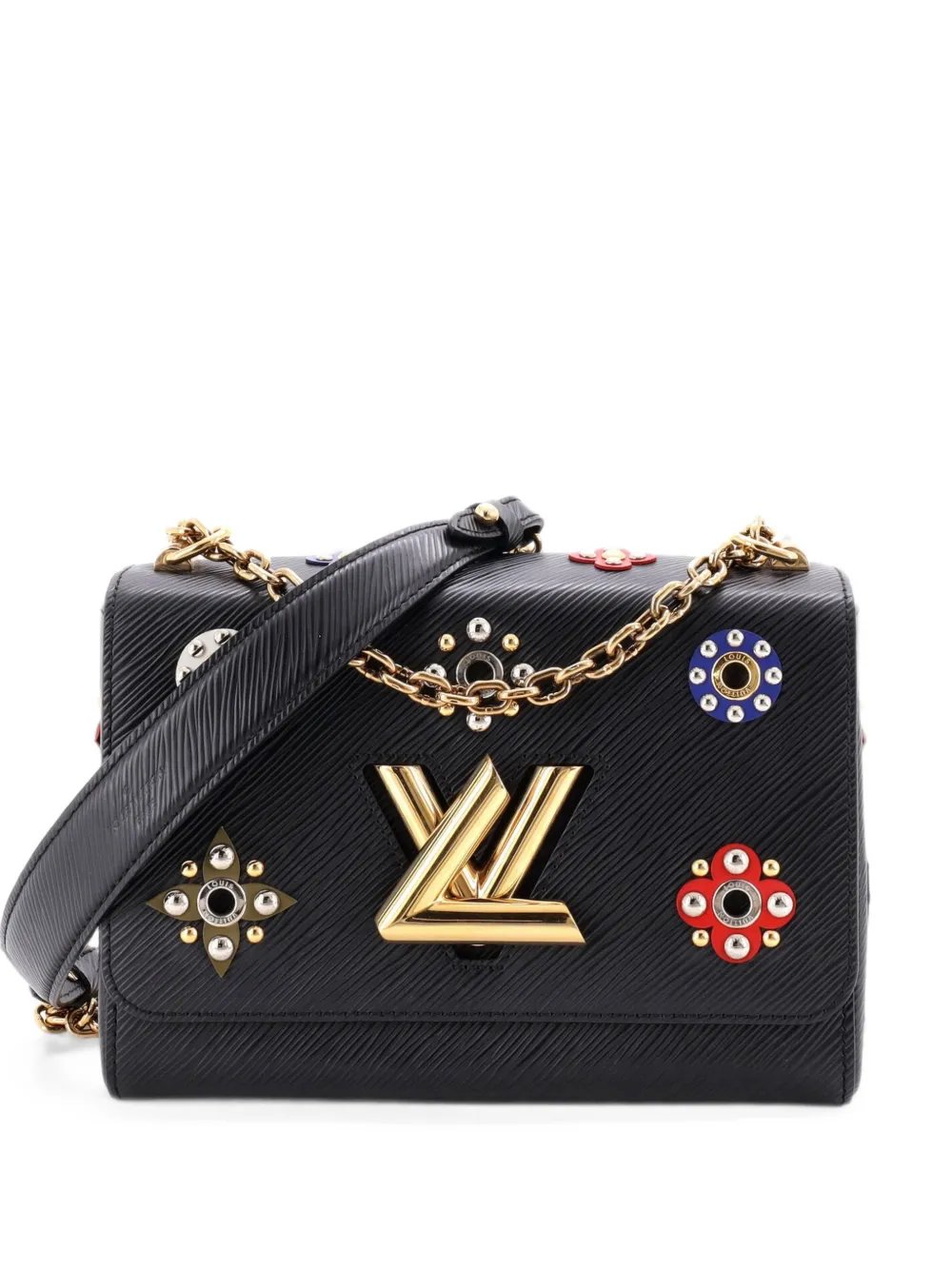 Twist Handbag Limited Edition Flower Embellished Epi Leather MM crossbody bag