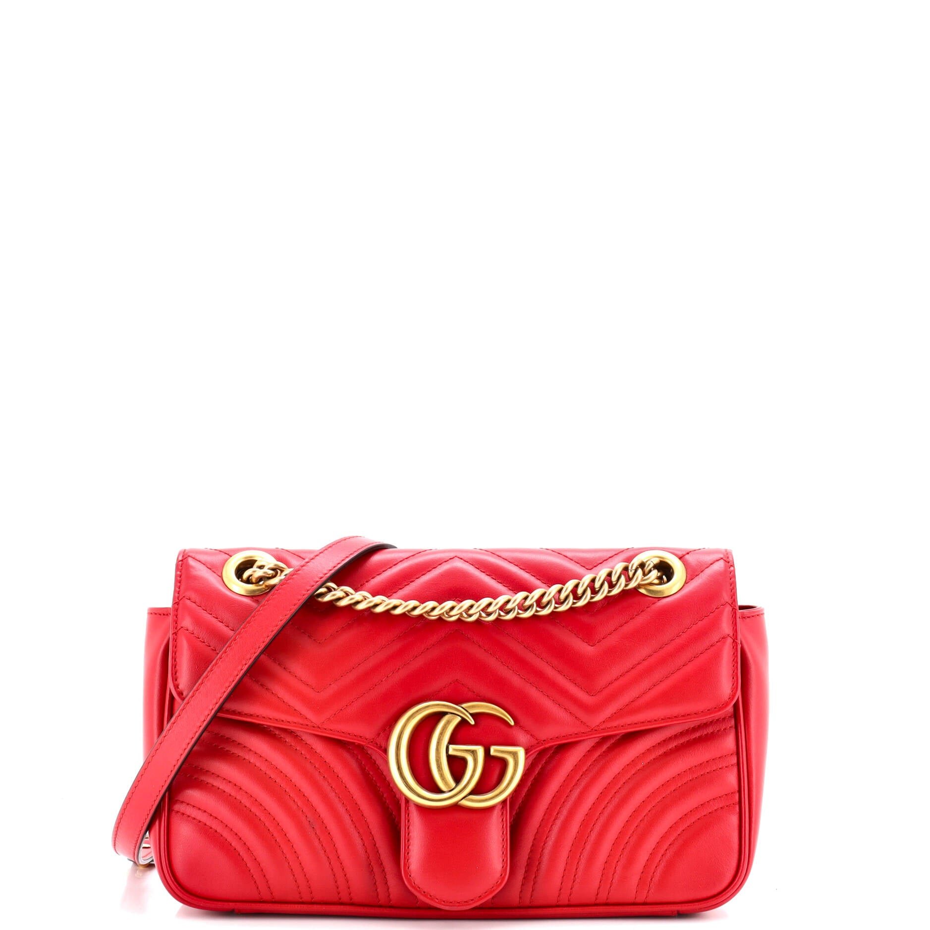 GG Marmont Flap Bag Matelasse Leather Small
