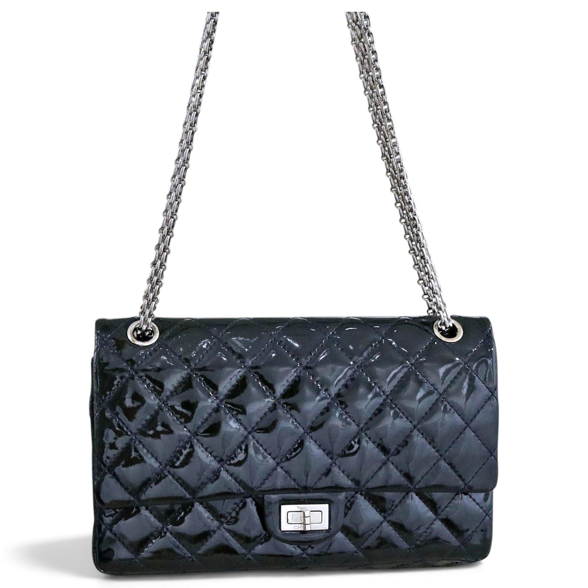 2.55 patent leather handbag
