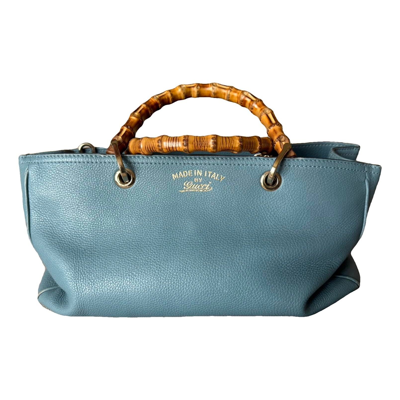 Bamboo Shopper leather tote