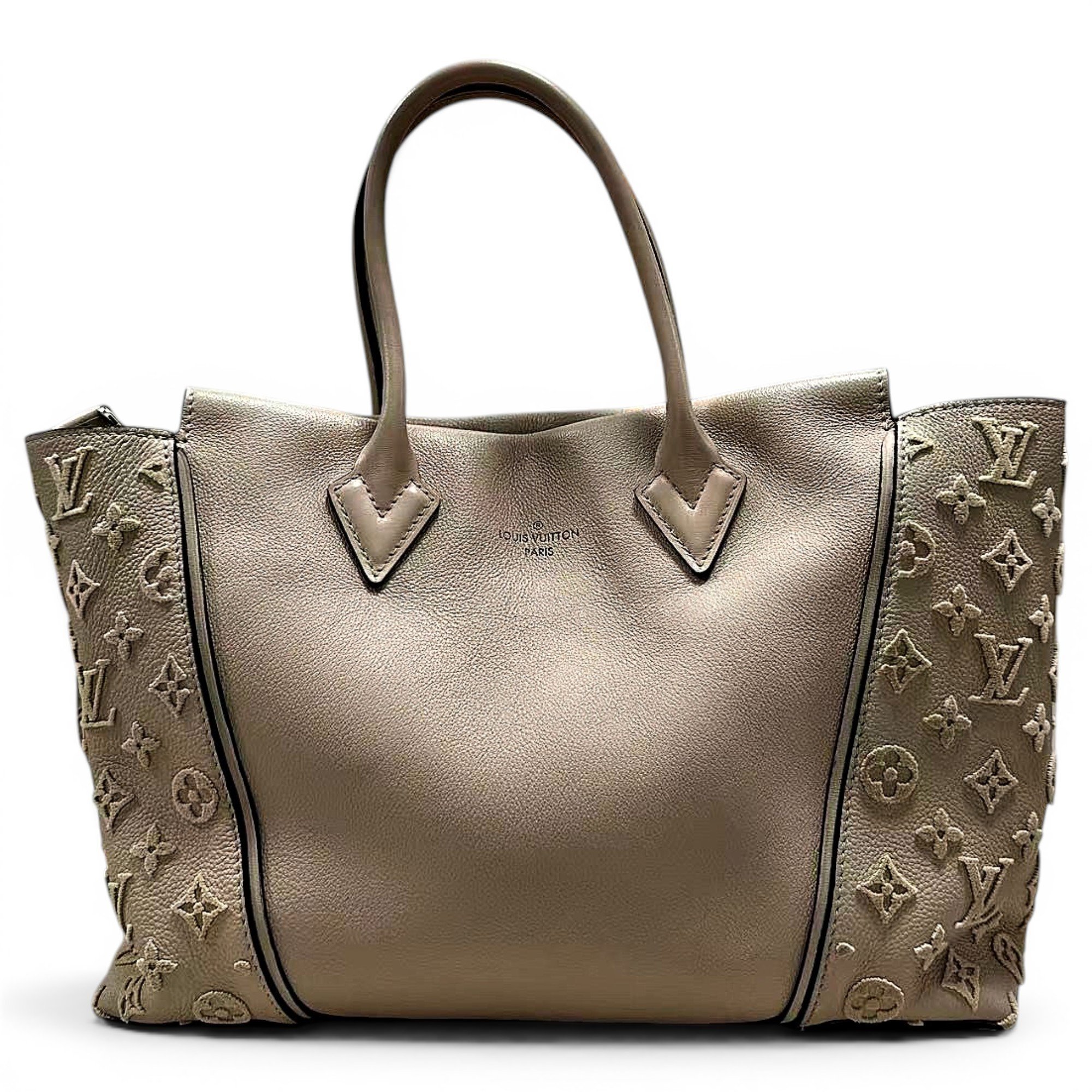 Tote W leather handbag