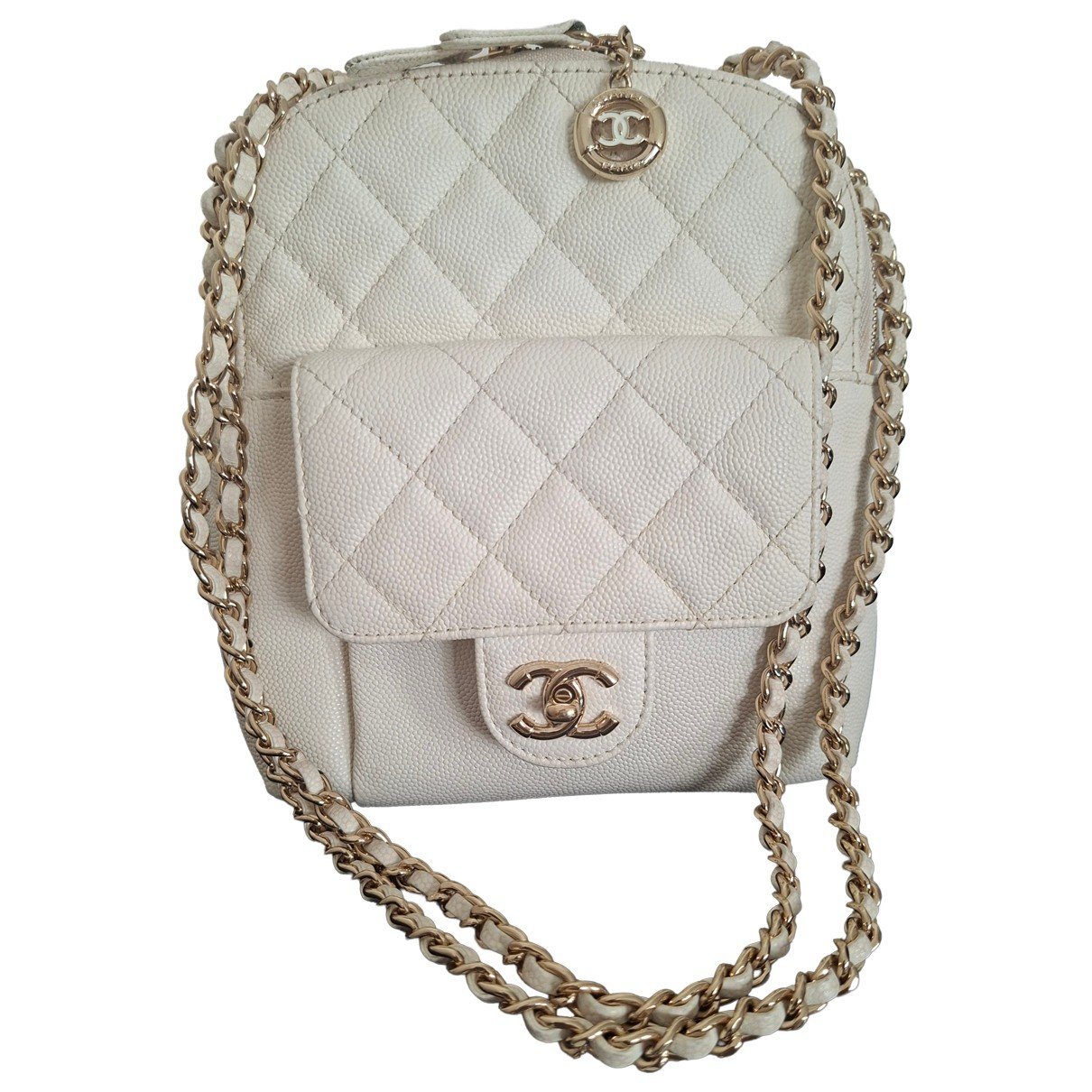 Leather backpack