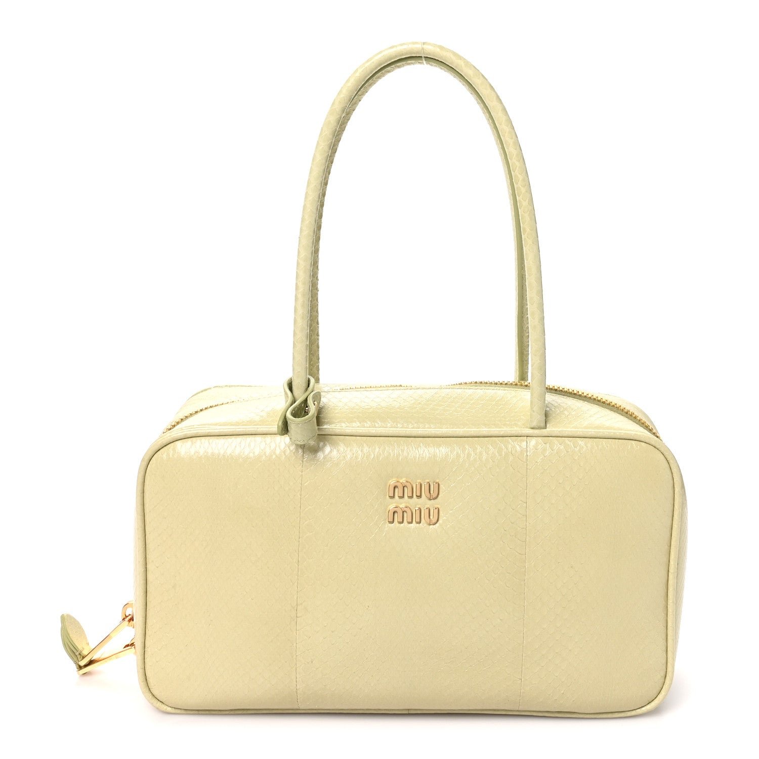 Miu Miu Ayers Medium Beau Top Handle Bag Pistachio