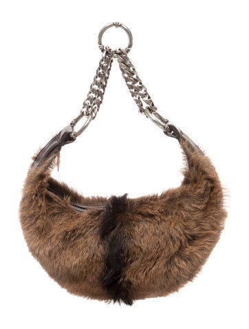 Chrome Hearts Fur Shoulder Bag