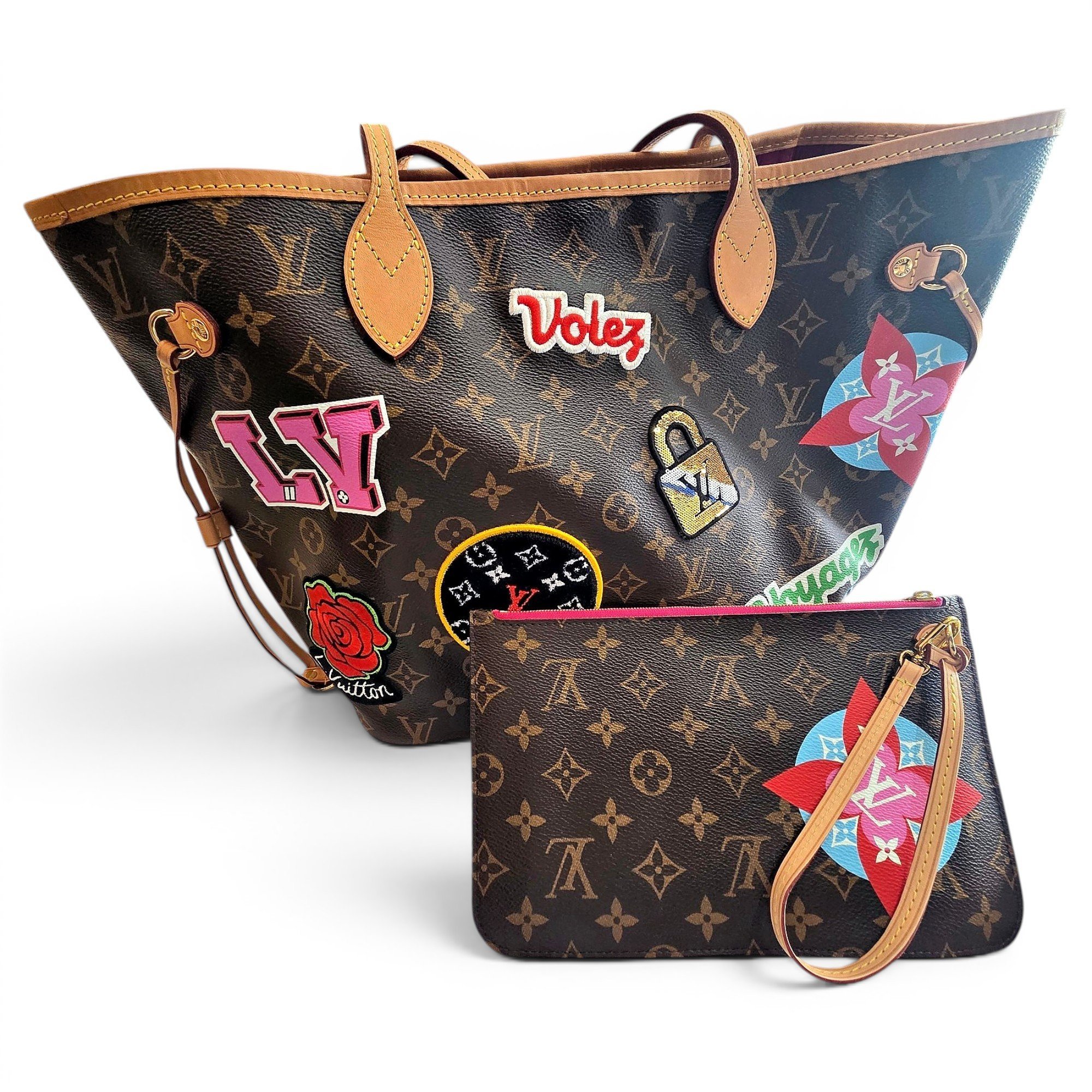 Neverfull leather tote