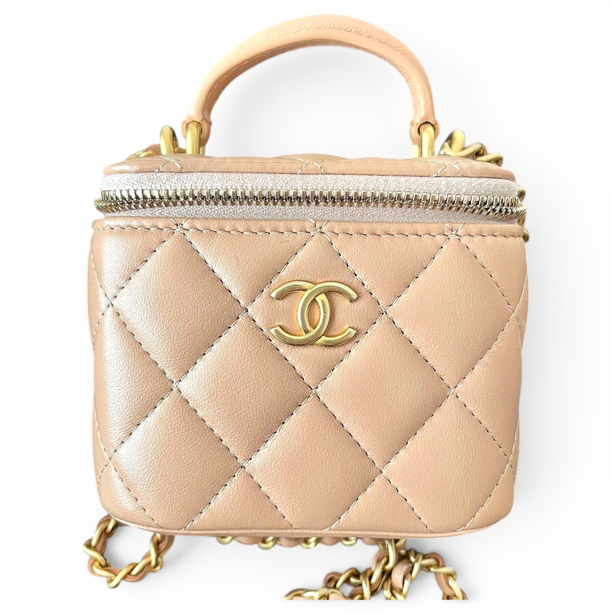 Trendy CC Vanity leather handbag