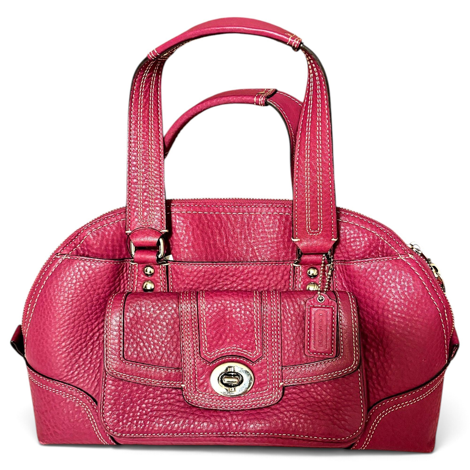 Coach Signature Sufflette leather satchel
