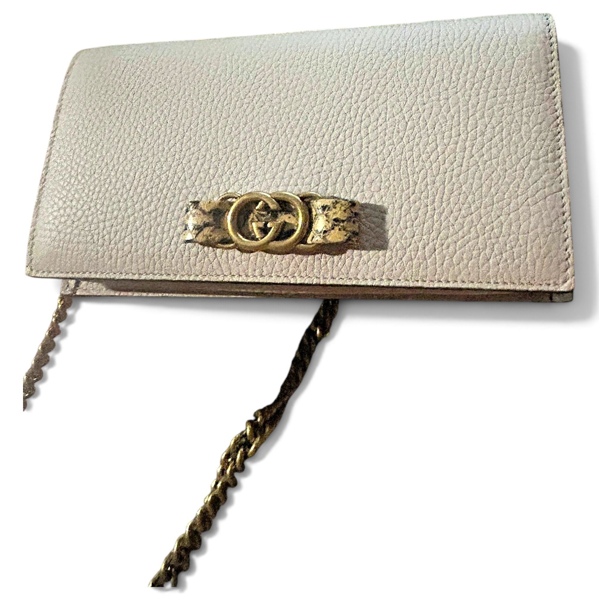 Leather clutch bag