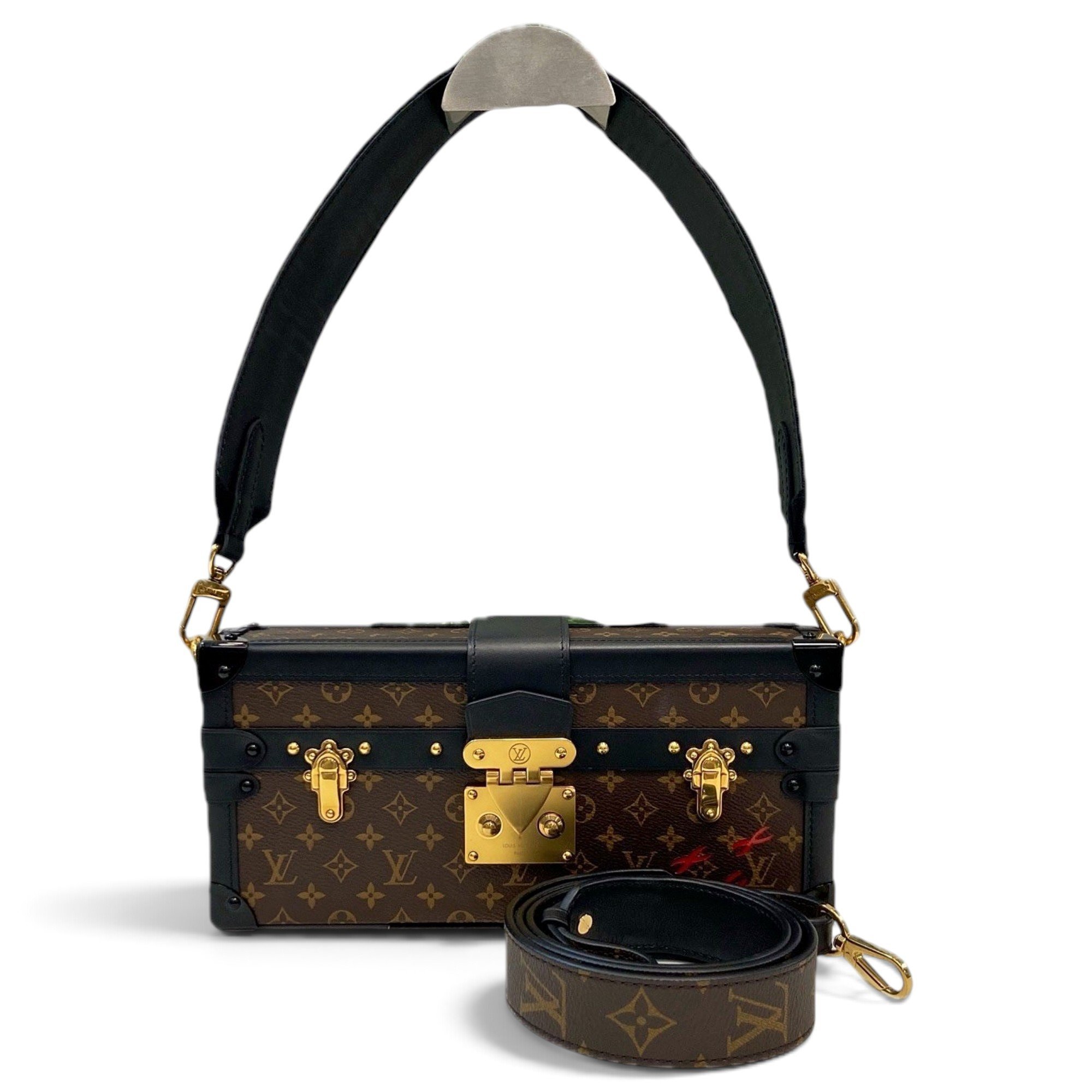 Petite Malle leather handbag