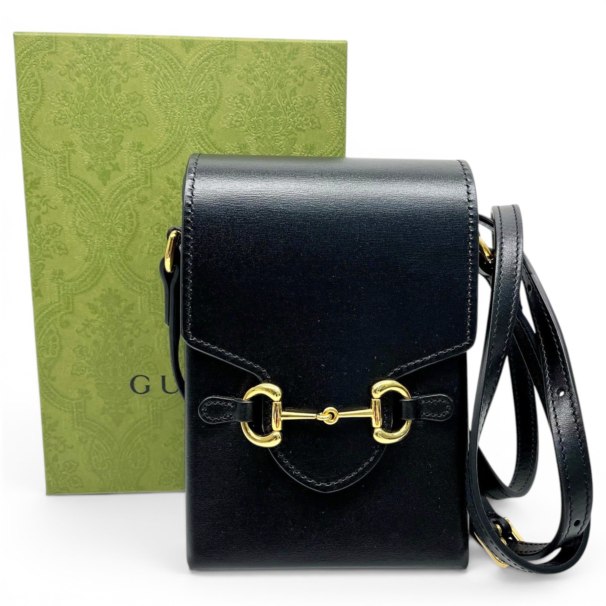 Horsebit 1955 Vertical leather crossbody bag