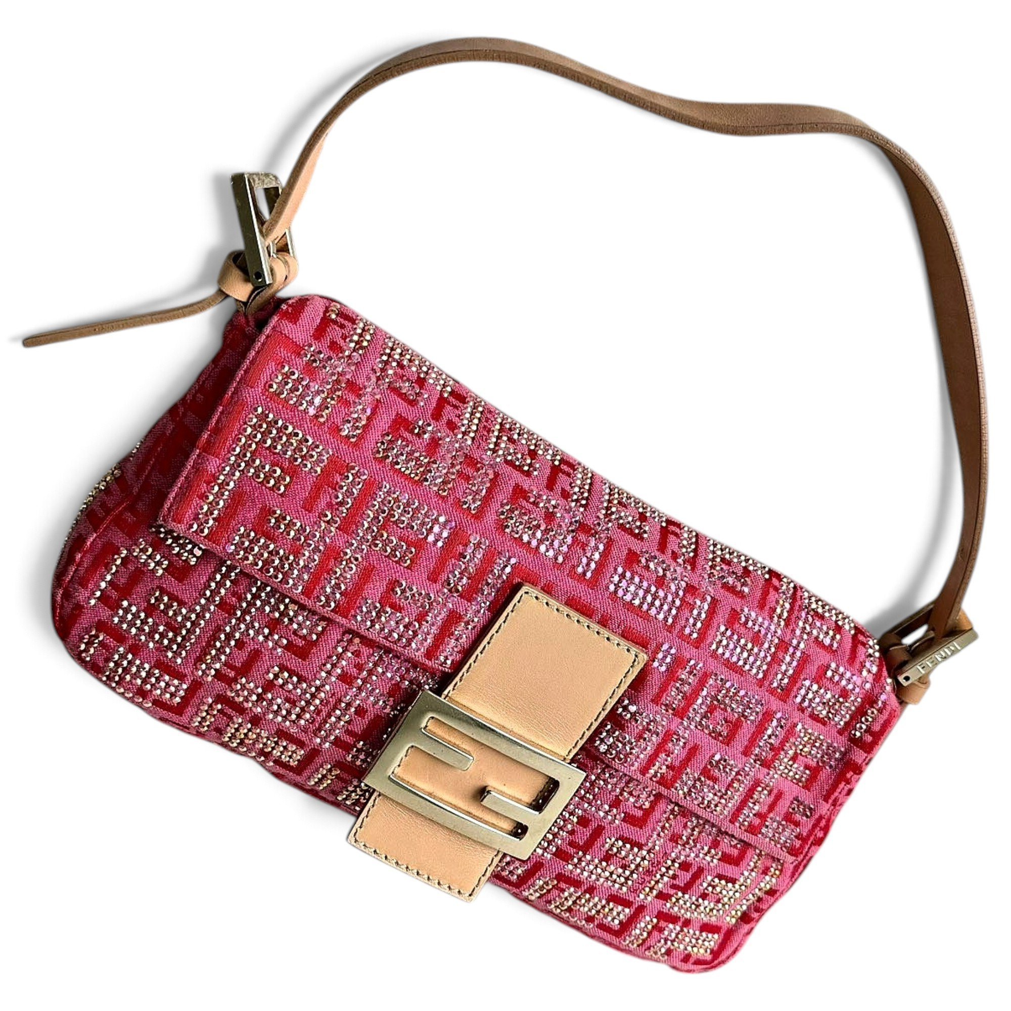 Baguette glitter handbag