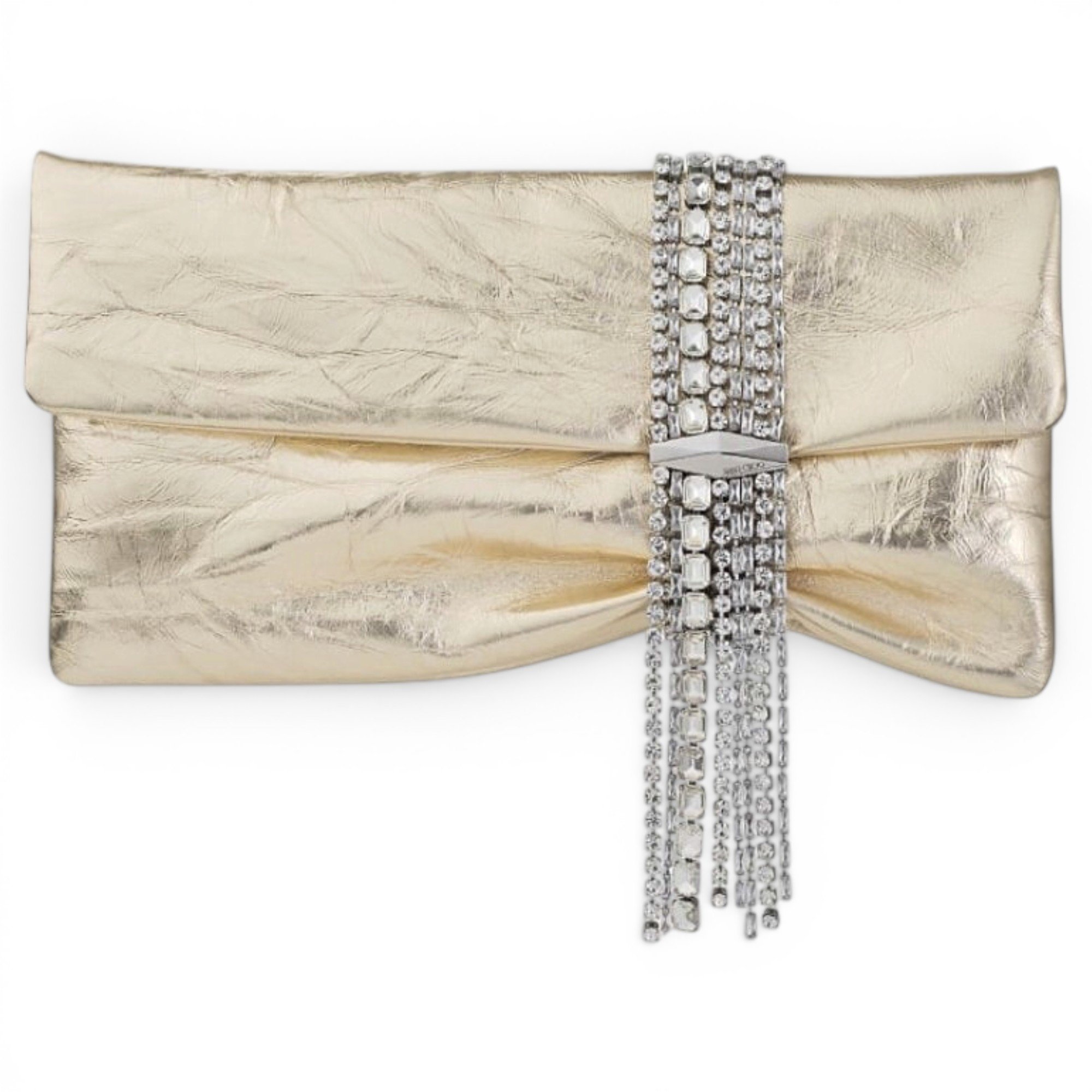 Leather clutch bag