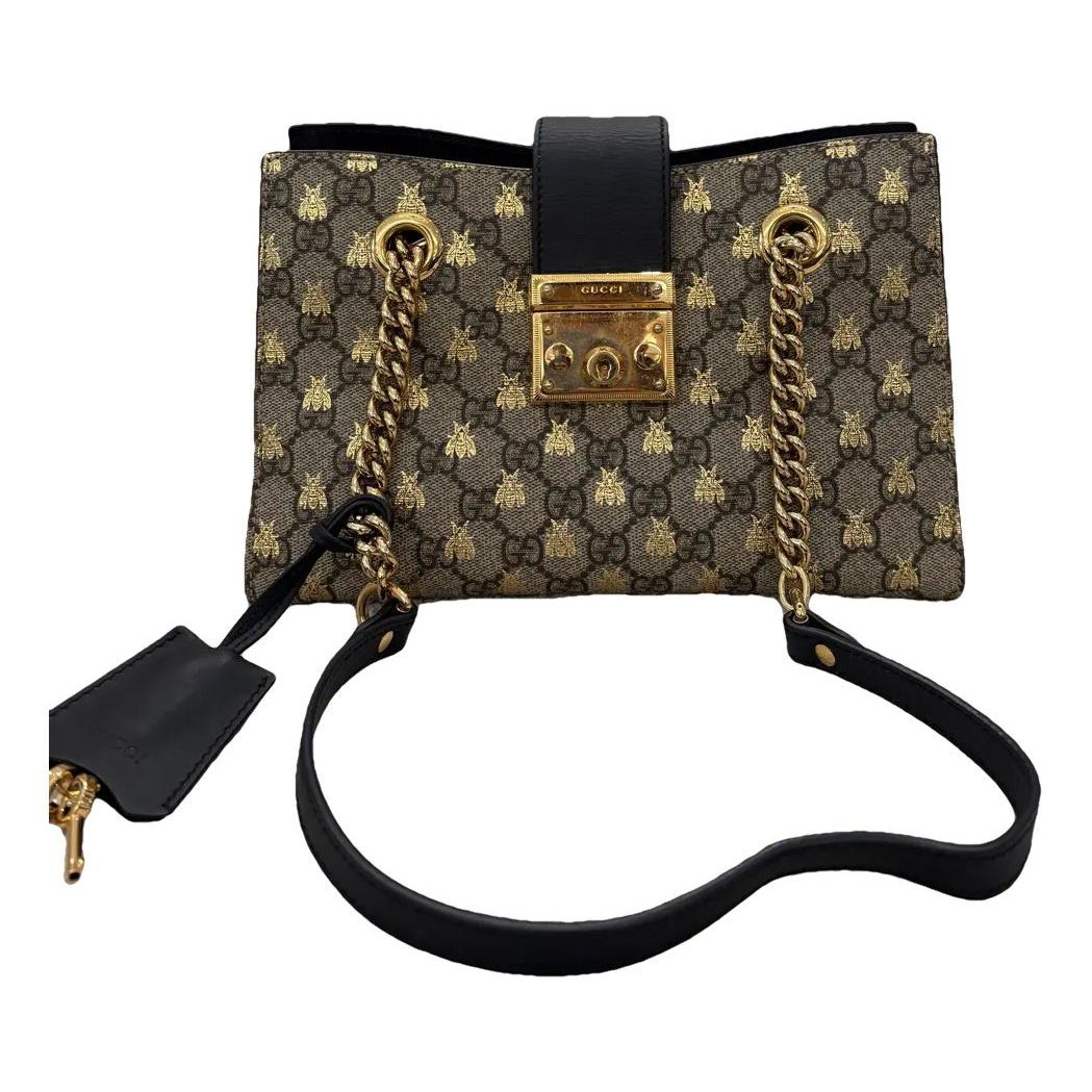 Padlock vinyl handbag