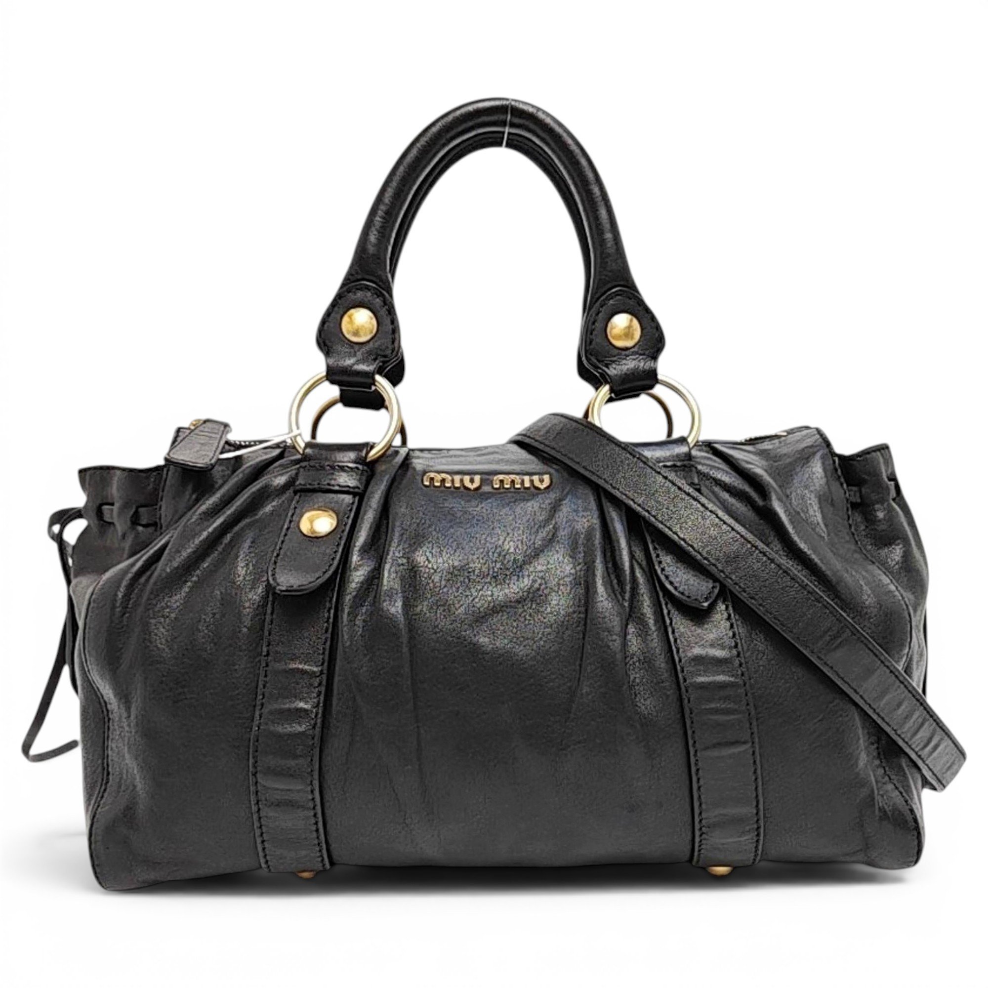 Vitello leather crossbody bag