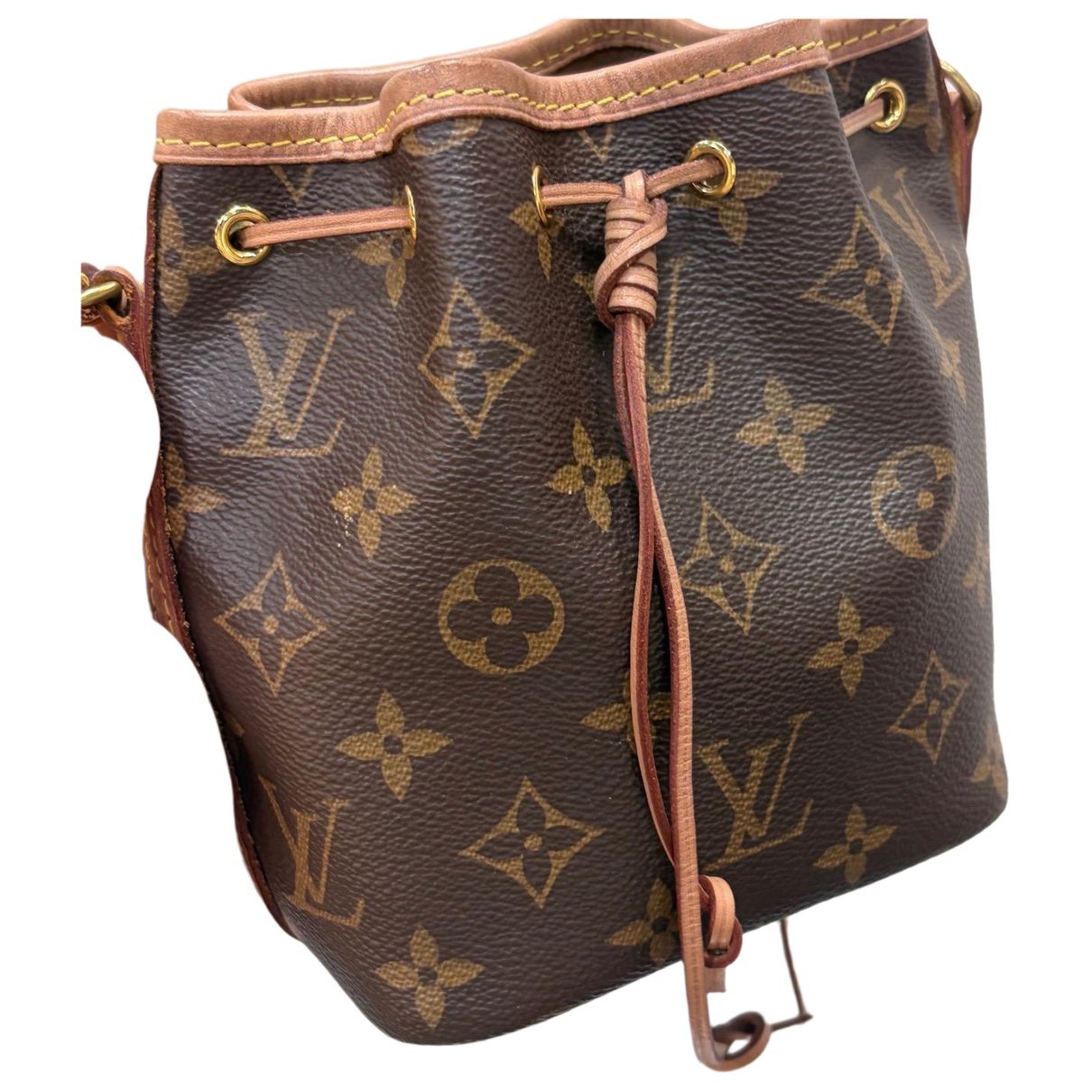 Nano Noé leather handbag