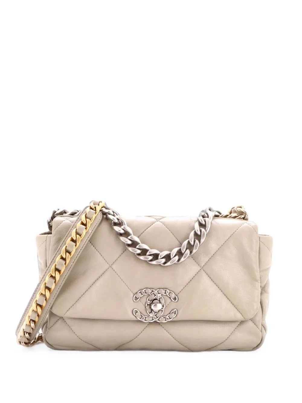 19 Flap Bag Quilted Leather Medium crossbody bag