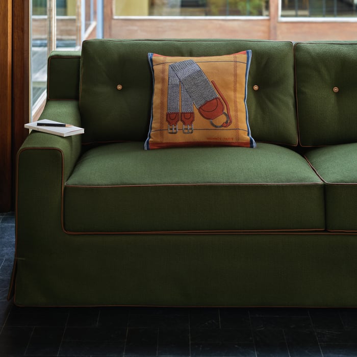 Écru Harnais Tresse Pillow