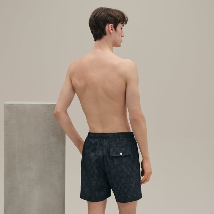 Marine "Mosaique Equestre" Swim Trunks