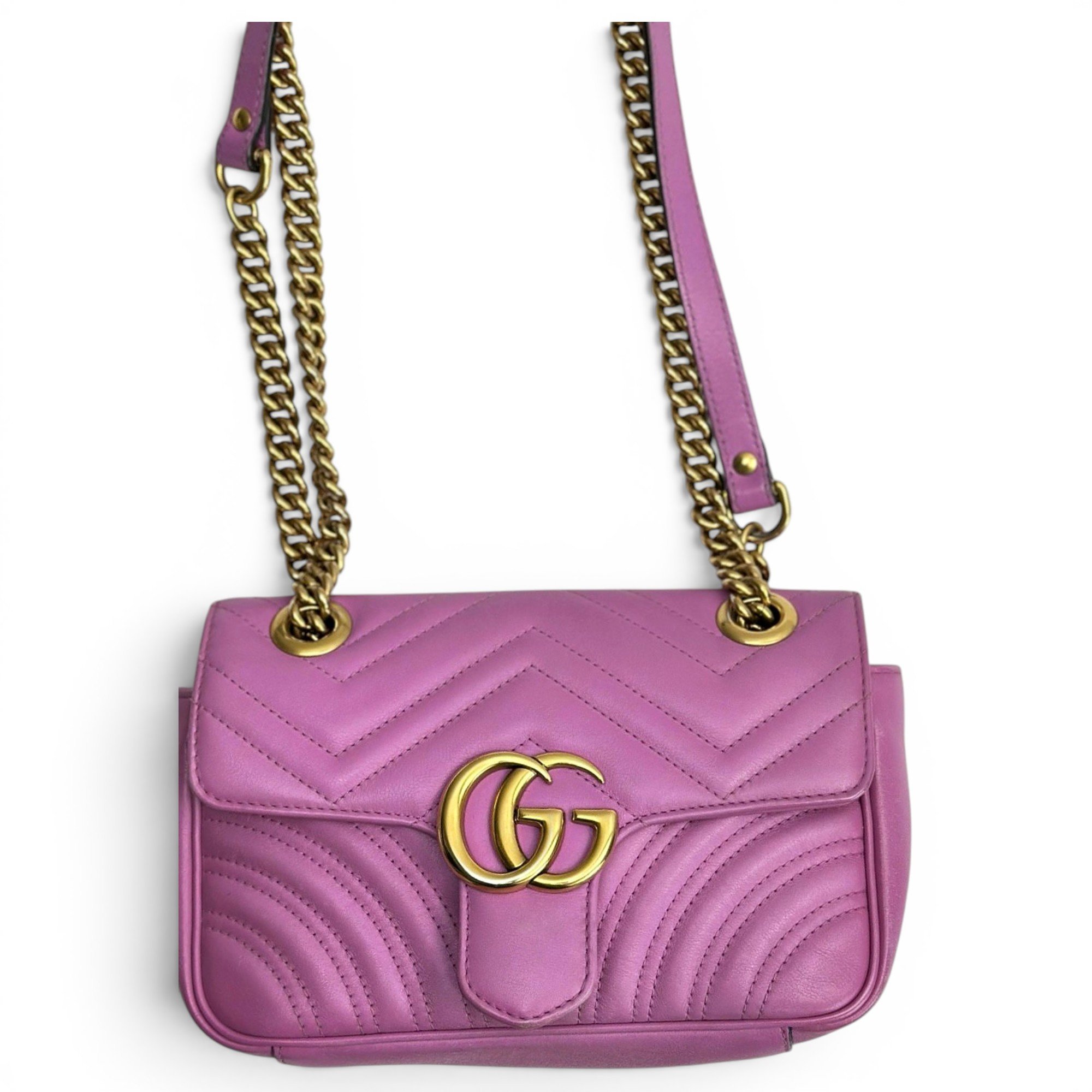 GG Marmont Flap leather crossbody bag