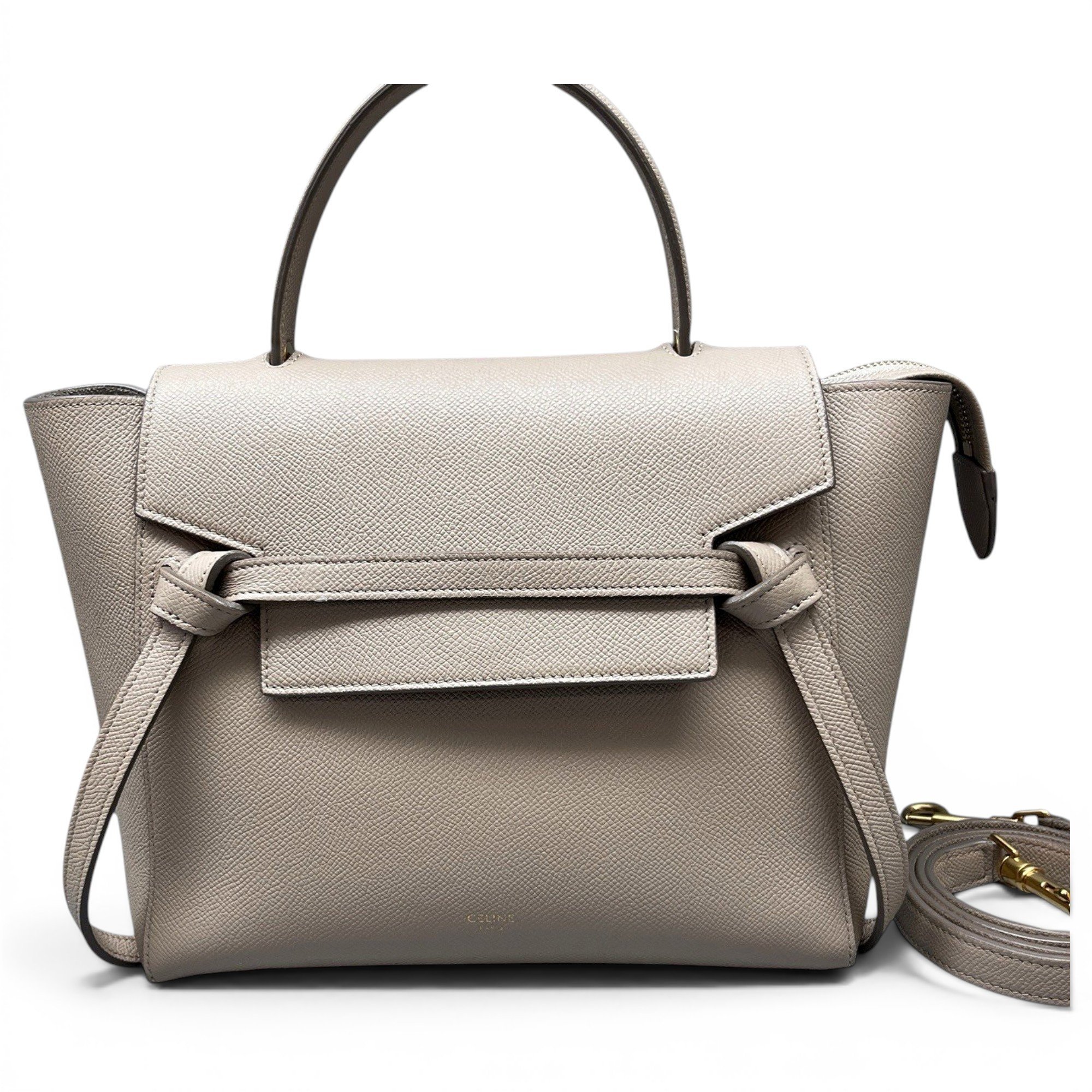 Belt leather handbag